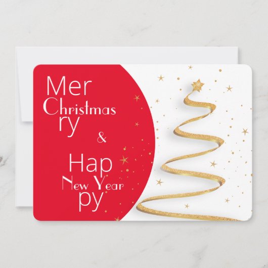Eenvoudige kerstfeestdag met Typografie (Voorkant)