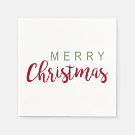 Eenvoudige kerstfeestdag servet