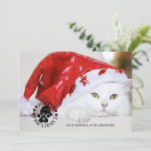 Eenvoudige kerstfeestdagen foto feestdagenkaart (Staand voorkant)