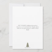 Eenvoudige kerstfeestelijke kerst kaart (Achterkant)