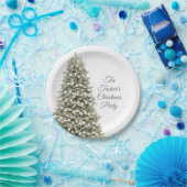Eenvoudige kerstfeestelijke kerst papieren bordje (Feest)