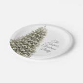 Eenvoudige kerstfeestelijke kerst papieren bordje (Gekanteld)