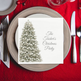 Eenvoudige kerstfeestelijke kerst servet