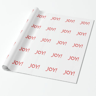 Eenvoudige kerstfeestelijke rode lettertype cadeaupapier