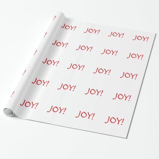 Eenvoudige kerstfeestelijke rode lettertype cadeaupapier (Uitgerold)