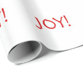 Eenvoudige kerstfeestelijke rode lettertype cadeaupapier (Rol Hoek)