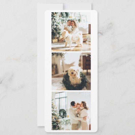 Eenvoudige kerstfeestfoto voor Collage | Joy (Achterkant)