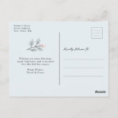 Eenvoudige kerstfoto briefkaart (Achterkant)