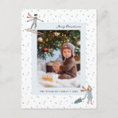 Eenvoudige kerstfoto briefkaart (Voorkant)