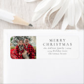 Eenvoudige kerstfoto etiket (Insitu)