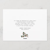 Eenvoudige kerstfoto Lijst aangepaste tekst groet Feestdagenkaart (Achterkant)