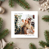 Eenvoudige kerstfoto Merry kerry Feestdagenkaart