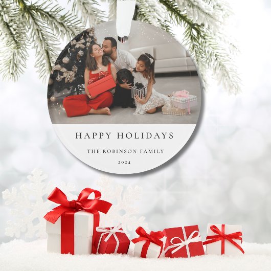 Eenvoudige kerstfoto van Elegant Ornament