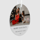 Eenvoudige kerstfoto van Elegant Ornament (voorkant)