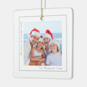 Eenvoudige kerstfoto's in Florida Year Keramisch Ornament (Links)