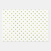 Eenvoudige kerstgroene strepe Waterverf Moderne Inpakpapier Vel (Voorkant 2)