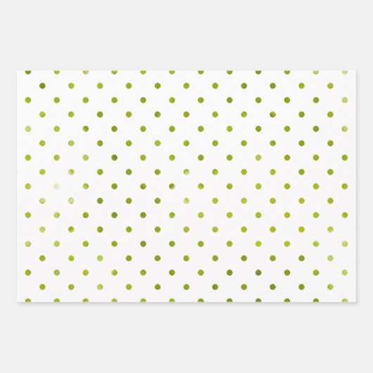 Eenvoudige kerstgroene strepe Waterverf Moderne Inpakpapier Vel (Voorkant 2)