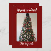 Eenvoudige Kerstkaart (Voorkant / Achterkant)