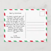 Eenvoudige kerstkaart feestdagenkaart (Achterkant)