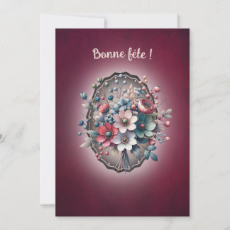 Eenvoudige kerstkaart, Magnolia framboise Kaart