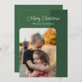 Eenvoudige Kerstkaart met Foto (Voorkant / Achterkant)