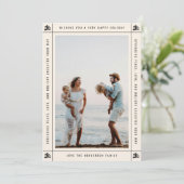 Eenvoudige kerstkaart met groenblijvende takken 13 (Staand voorkant)