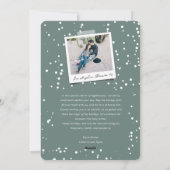 Eenvoudige kerstkaart met moderne foto (Achterkant)