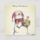 eenvoudige kerstkaarten contactkaartje (Voorkant)