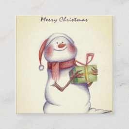 eenvoudige kerstkaarten contactkaartje