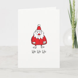 Eenvoudige Kerstman (5 x 7 inch), standaard wit en Feestdagen Kaart