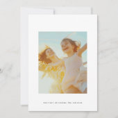 Eenvoudige Kerstmis Bewerkbare Zwarte Tekst Aangep Feestdagenkaart (Voorkant)