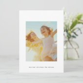 Eenvoudige Kerstmis Bewerkbare Zwarte Tekst Aangep Feestdagenkaart (Staand voorkant)