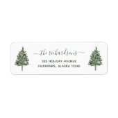 Eenvoudige kerstmis etiket (Voorkant)