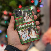 Eenvoudige Kerstmis Foto Collage iPhone Case