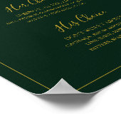 Eenvoudige Kerstmis | Groene Signature Dranken Sig Poster (Hoek)