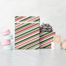 Eenvoudige Kerstmis met rode en groene strepen