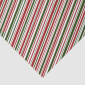 Eenvoudige Kerstmis met rode en groene strepen   Tissuepapier (Detail)