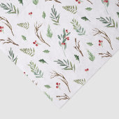 Eenvoudige Kerstmis met Waterverf Berry Pinecone Tissuepapier (Detail)