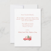 Eenvoudige Kerstmis voordeur bewegende aankondigin Kaart (Achterkant)