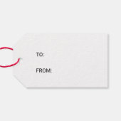 Eenvoudige kerstnaam voor zwart-witkalligrafie cadeaulabel (Achterkant Horizontaal)