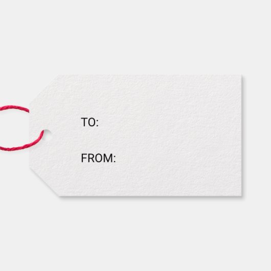 Eenvoudige kerstnaam voor zwart-witkalligrafie cadeaulabel (Achterkant Horizontaal)