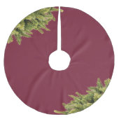 Eenvoudige kerstpine magenta kerstboom rok (Voorkant)