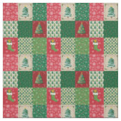 Eenvoudige Kerstquiltsjabloon Stof (Swatch)