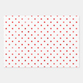 Eenvoudige kerstrode streep Waterverf Moderne Inpakpapier Vel (Voorkant 2)