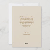 Eenvoudige kerststal in waterverf feestdagenkaart (Achterkant)