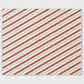 Eenvoudige kerststrepen cadeaupapier (Vlak)