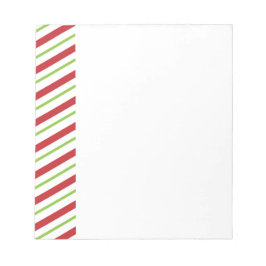 Eenvoudige kerststrepen notitieblok