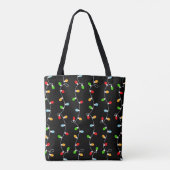 Eenvoudige Kerstverlichting Tote Bag (Achterkant)