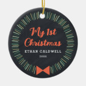 Eenvoudige kerstversiering met Wreater First - Lei Keramisch Ornament (Voorkant)