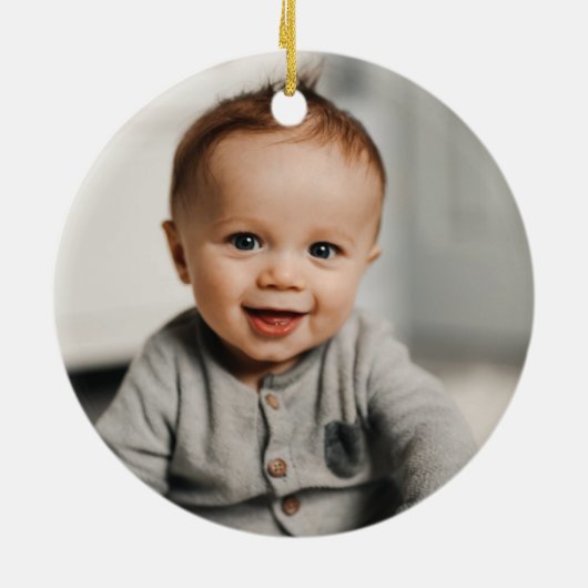 Eenvoudige kerstversiering met Wreater First - Lei Keramisch Ornament (Achterkant)